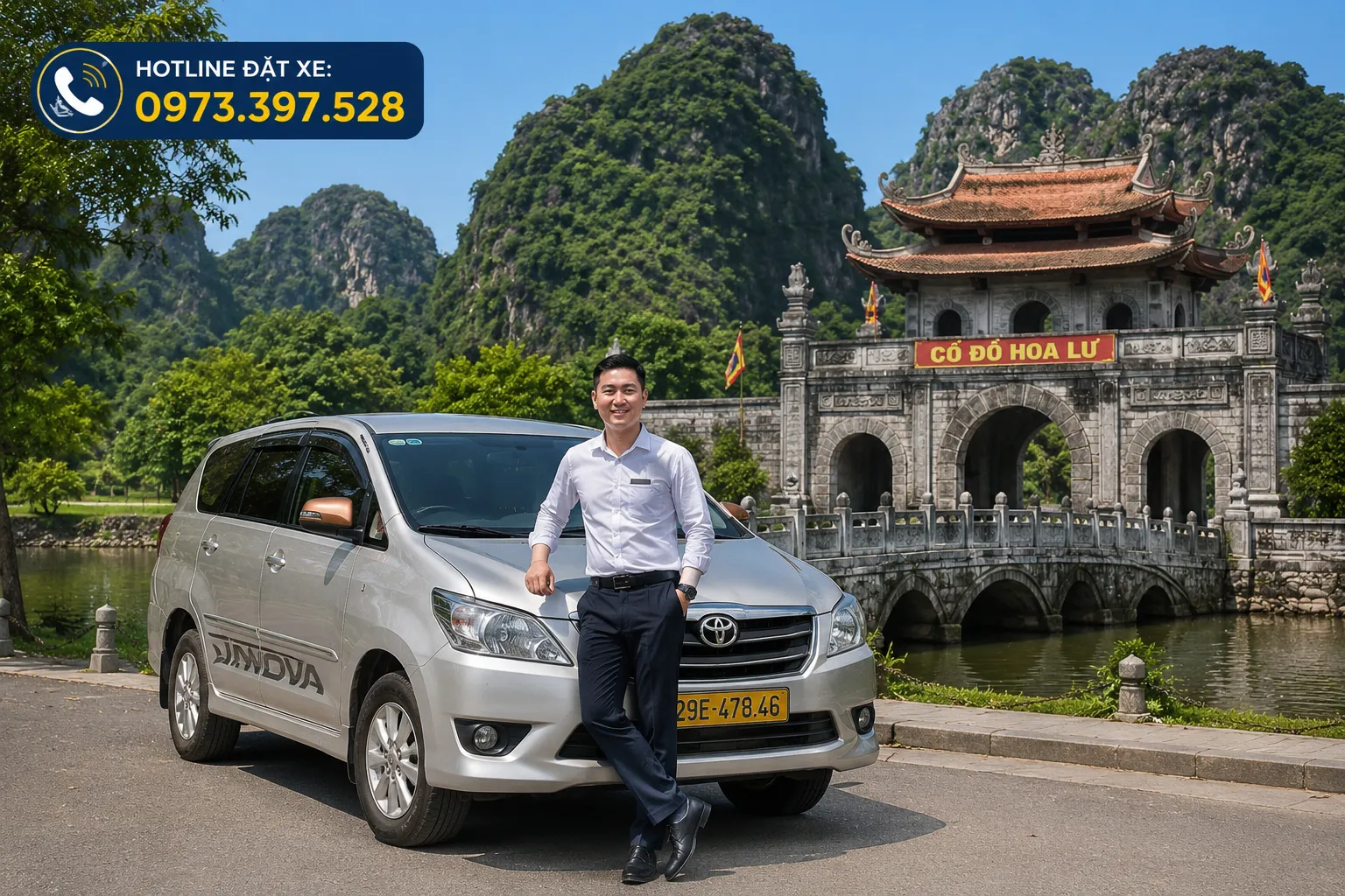 Xe 7 chỗ Hưng Yên đi Cố Đô Hoa Lư