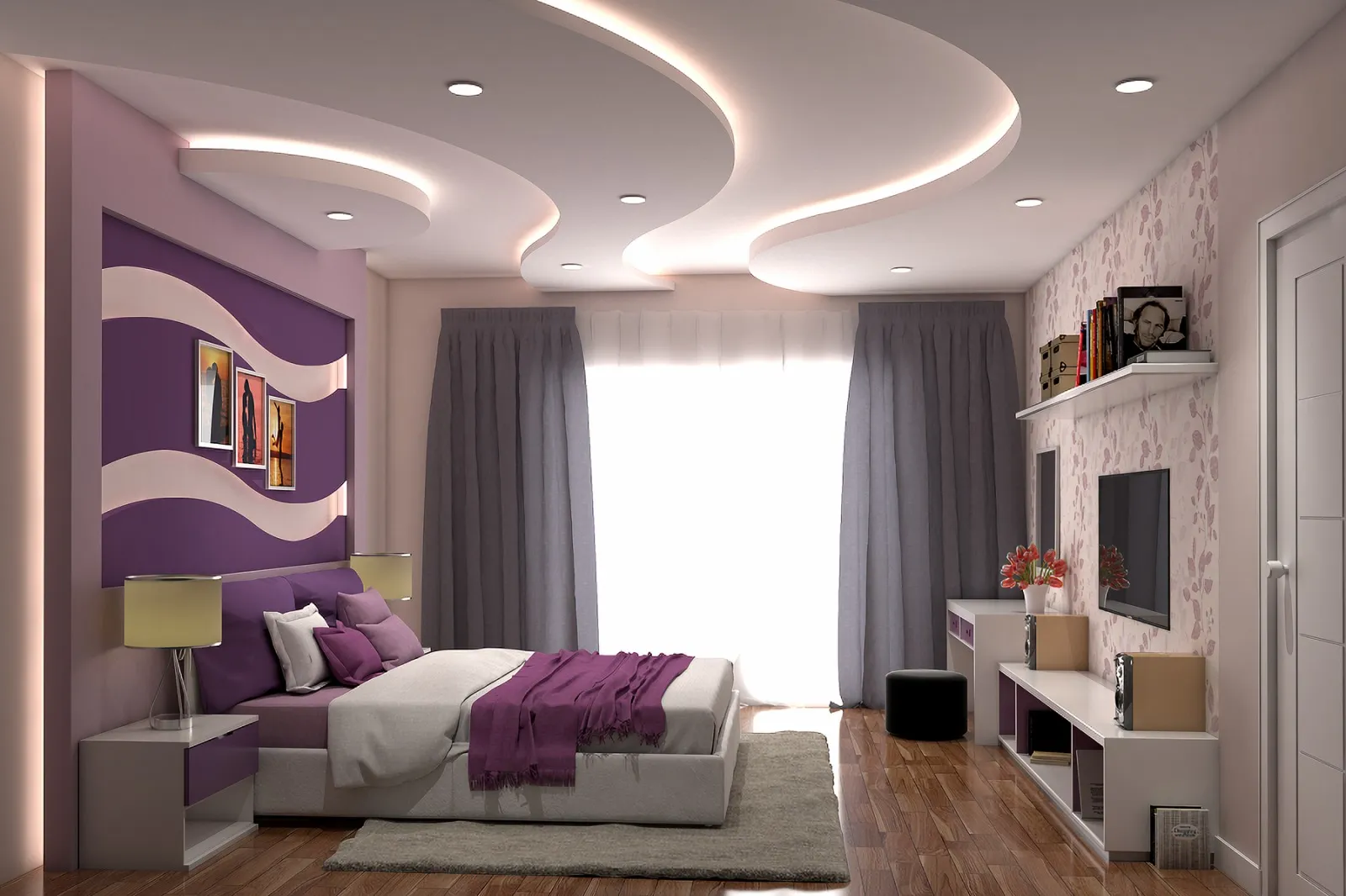 Trần thạch cao phòng ngủ